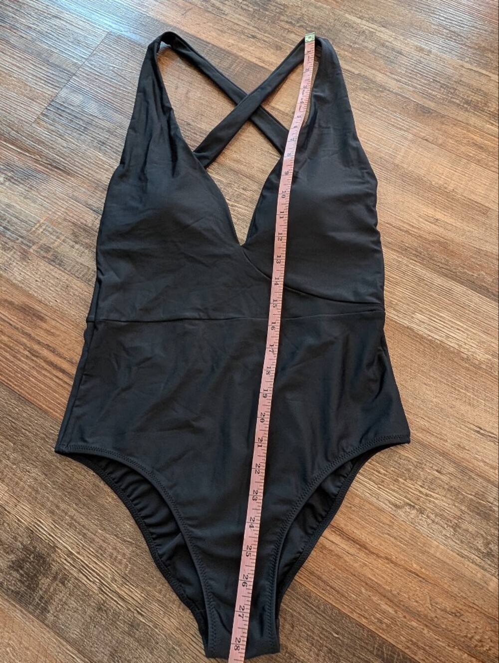 Summersalt Plunge V-Neck Criss Cross Open Back One-Piece Swimsuit Sz 6 - Picture 9 of 12
